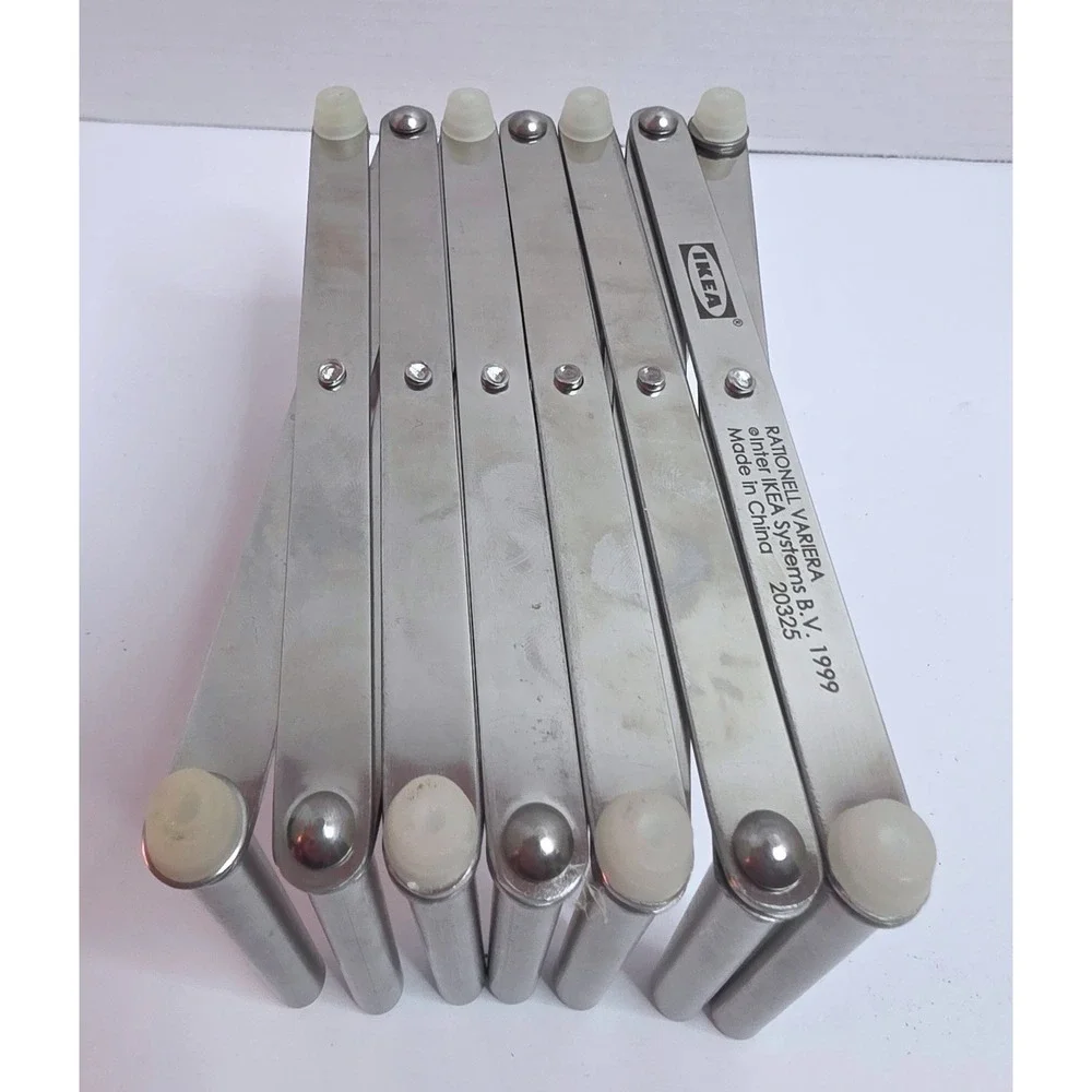 IKEA Rationell Variera Pot Lid Organizer Stainless Steel Expandable Rack 20325